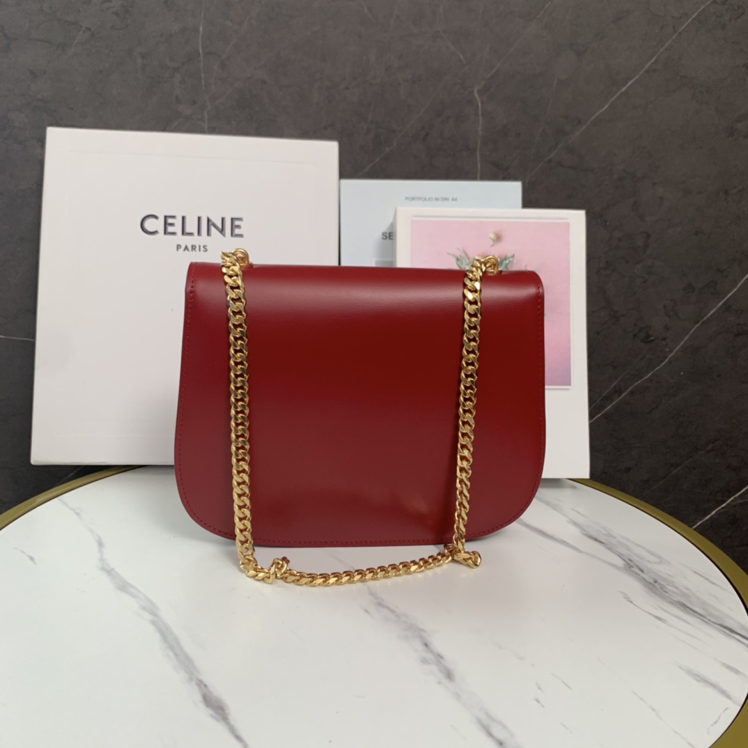 CELINE2022 新品新出走秀款秀款凯旋门链条方形包