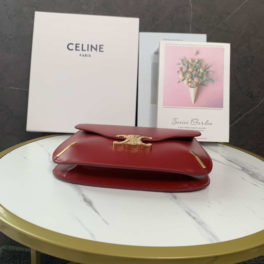 CELINE2022 新品新出走秀款秀款凯旋门链条方形包