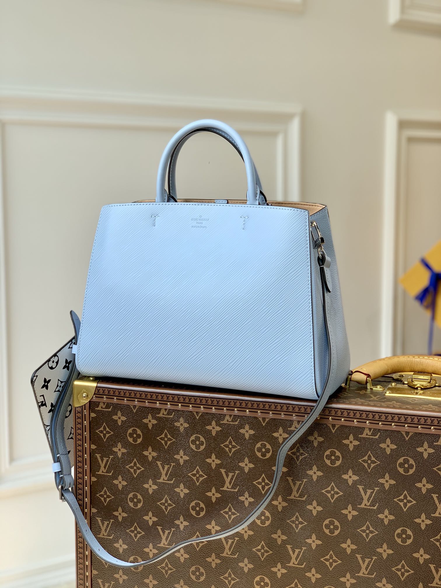 原单M59953蓝色 Marelle Tote 中号手袋