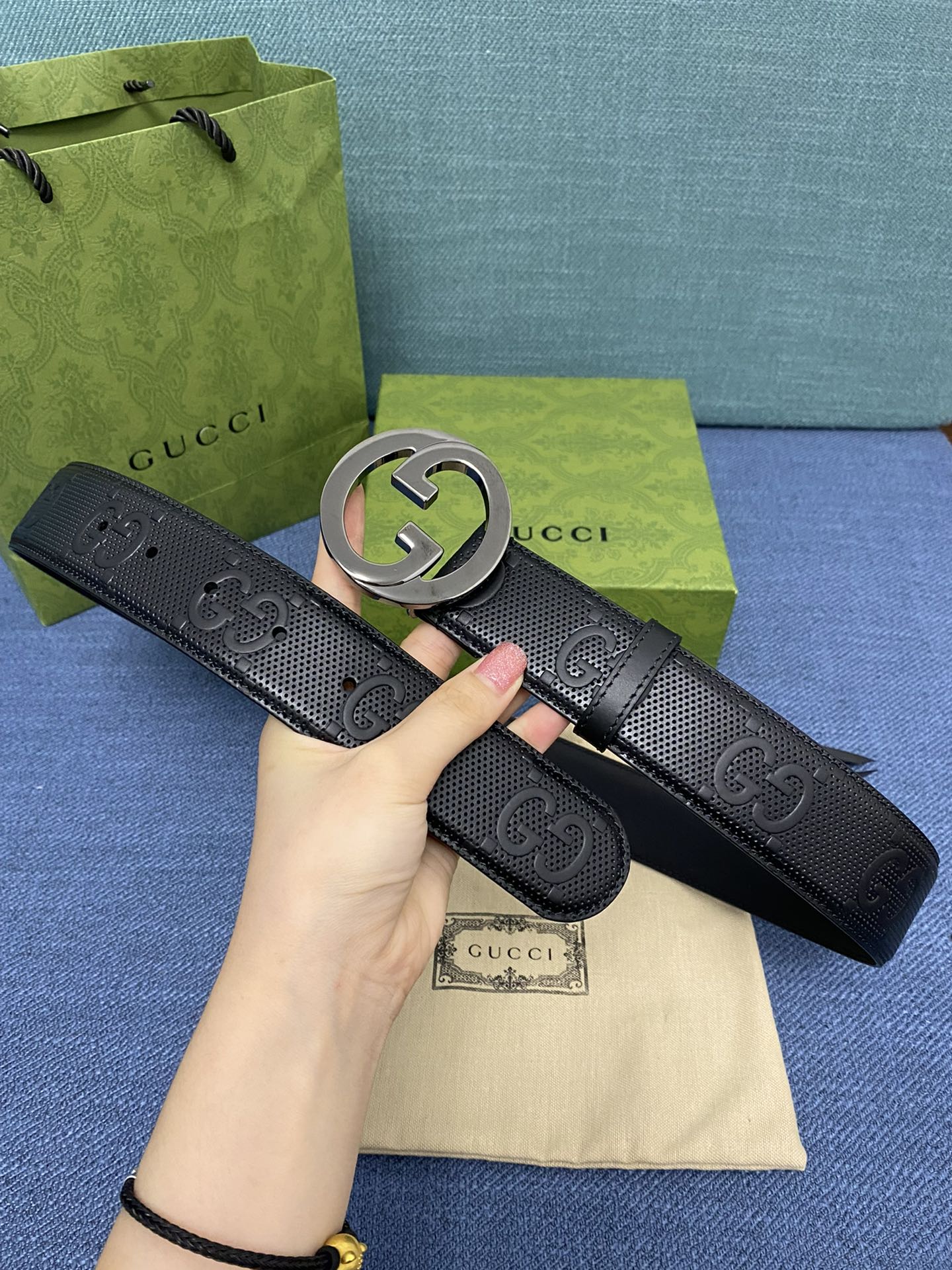 GUCCI.古驰 全套包装 3.8cm