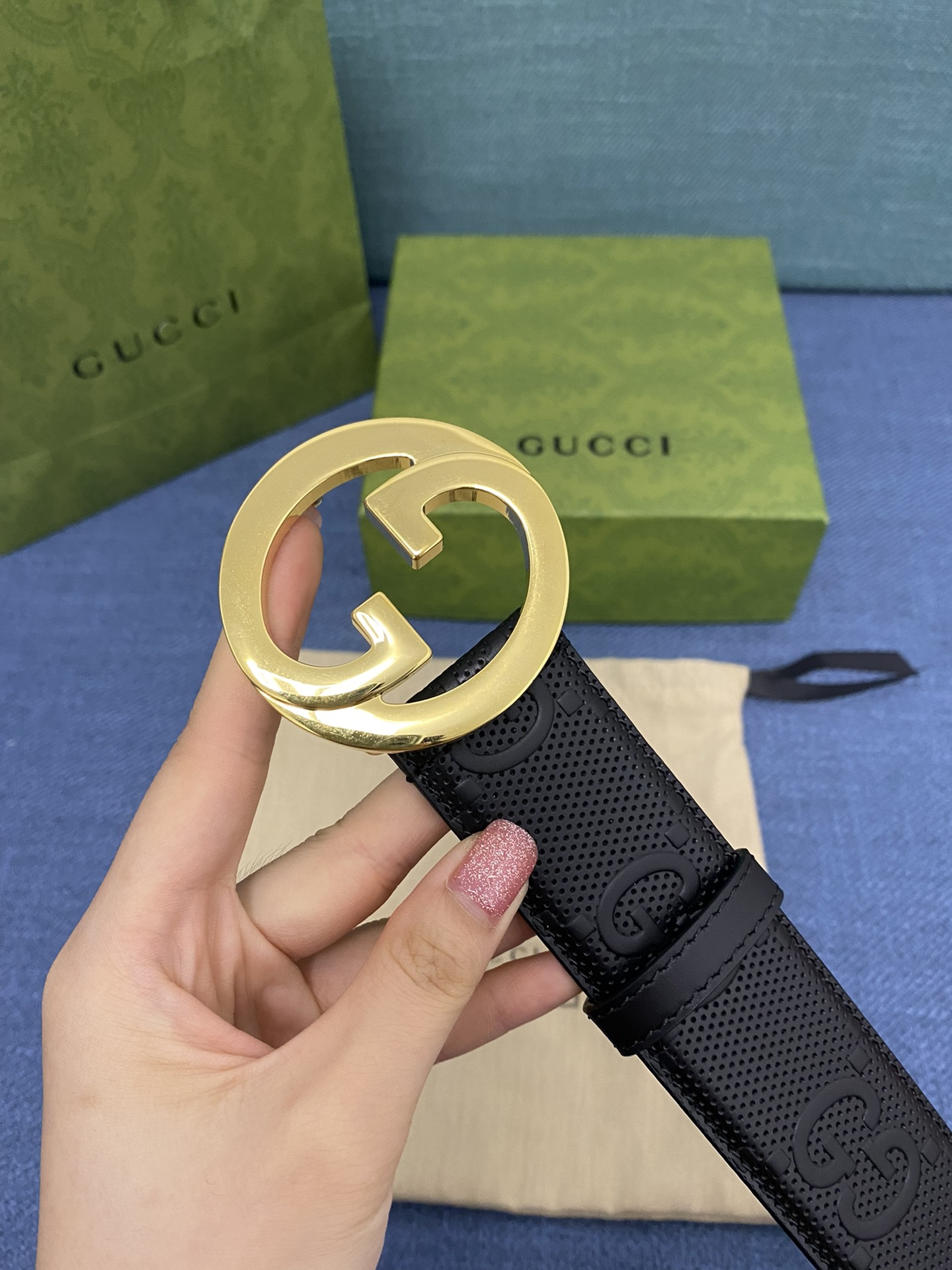 GUCCI.古驰 全套包装 3.8cm