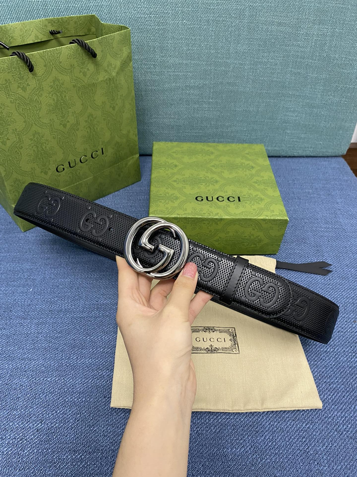 GUCCI.古驰 全套包装 3.8cm