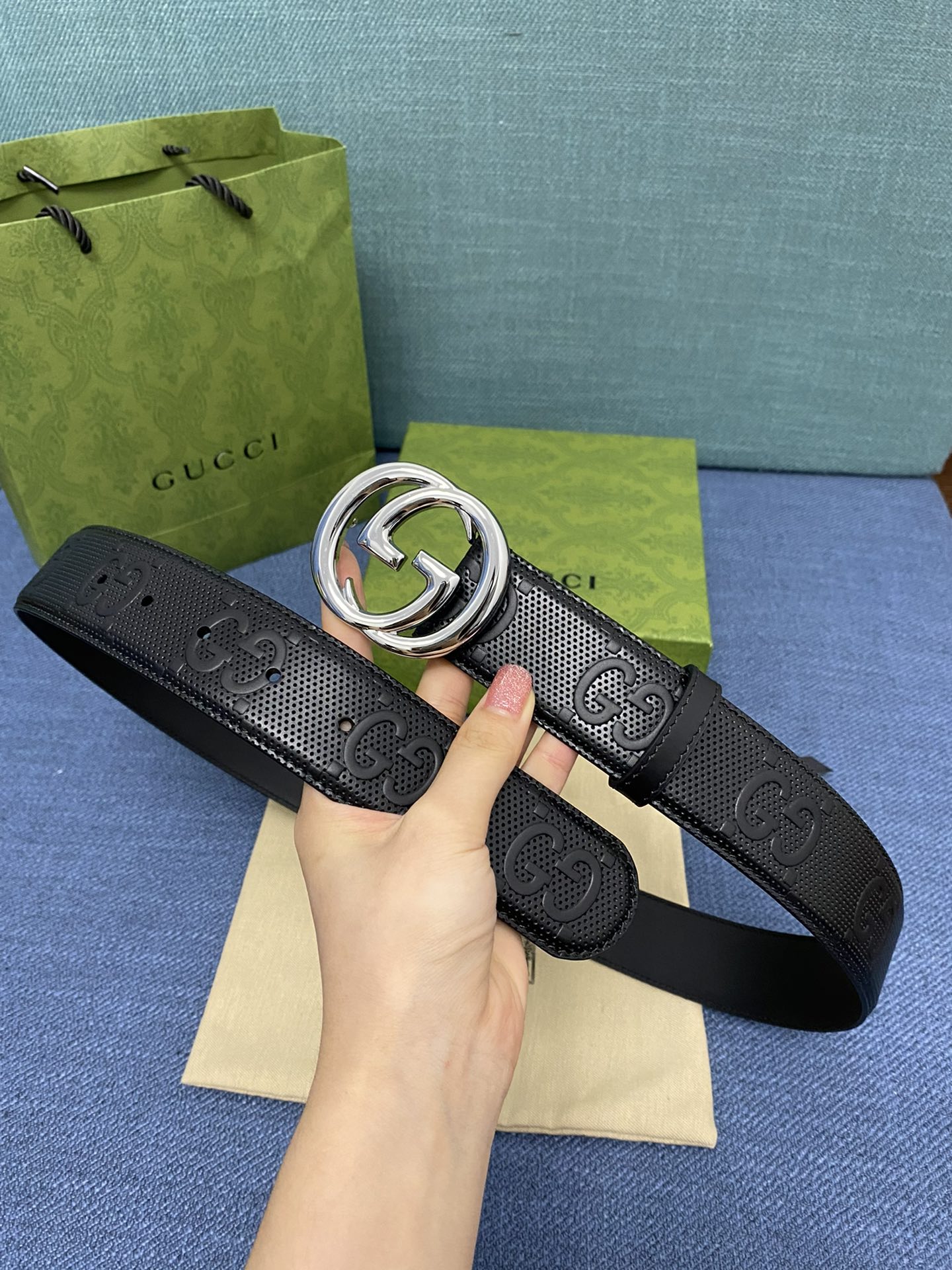 GUCCI.古驰 全套包装 3.8cm