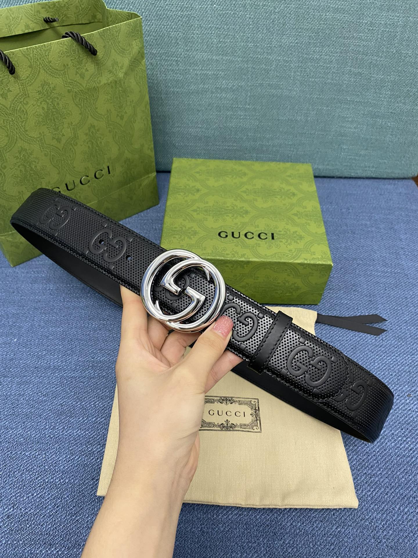 GUCCI.古驰 全套包装 3.8cm