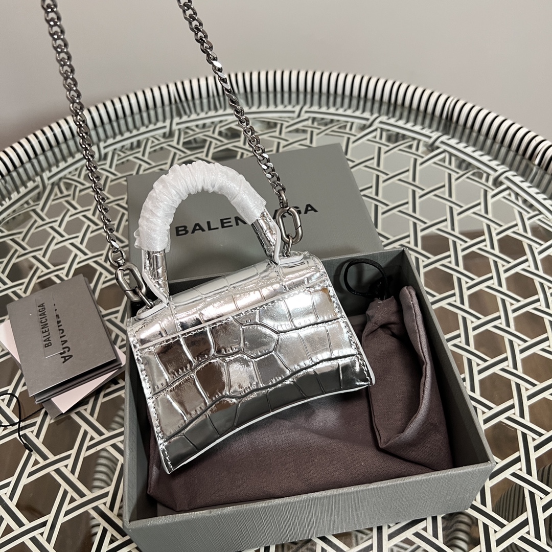 9866新款Balencixxx— Hourglass super mini 沙漏链条款超级mini沙漏包