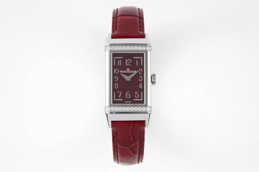  『纤长优雅 珠宝华彩』 积家Jaeger LeCoultre-翻转系列 Q3288420 （Q3288560勃艮第红REVERSO ONE ）女士石英表