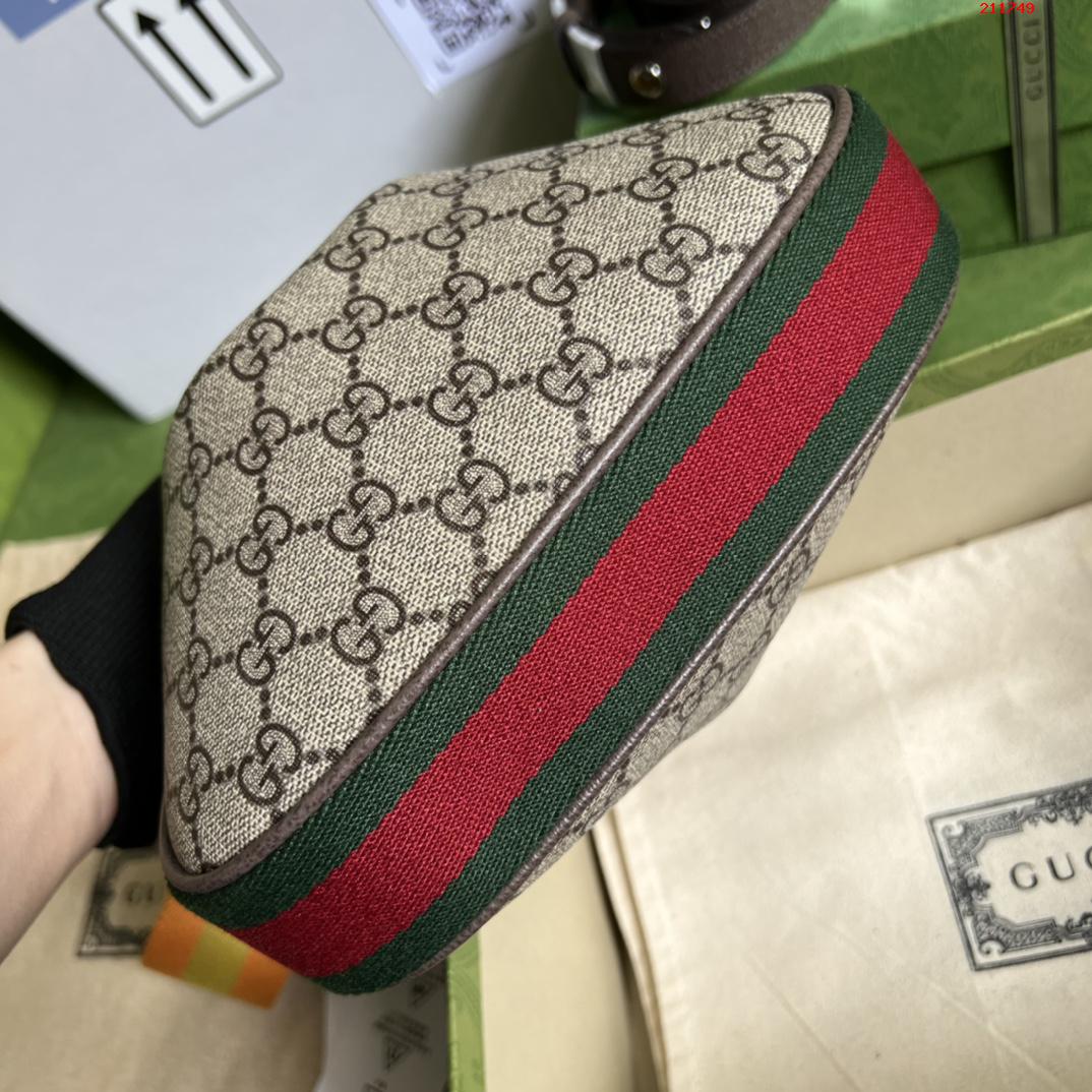 GG👉Gucci Attache系列小号肩背包 699409棕色 pvc