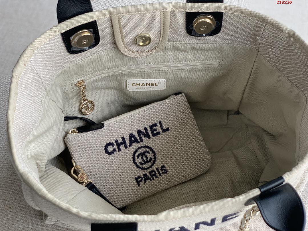 CHANEL：型号：AS3257# 2022新色母子沙滩牛仔帆布包