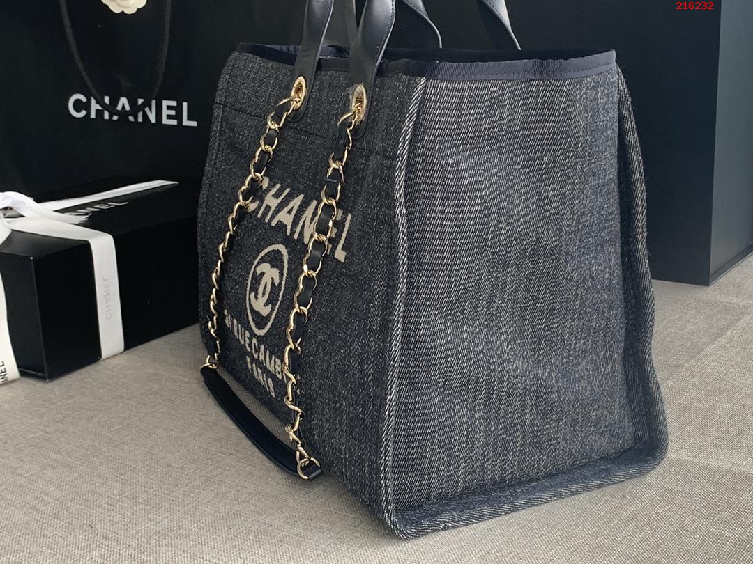 CHANEL：型号：AS66941# ：尺寸：38X32X18Cm：2022新色母子沙滩牛仔帆布包