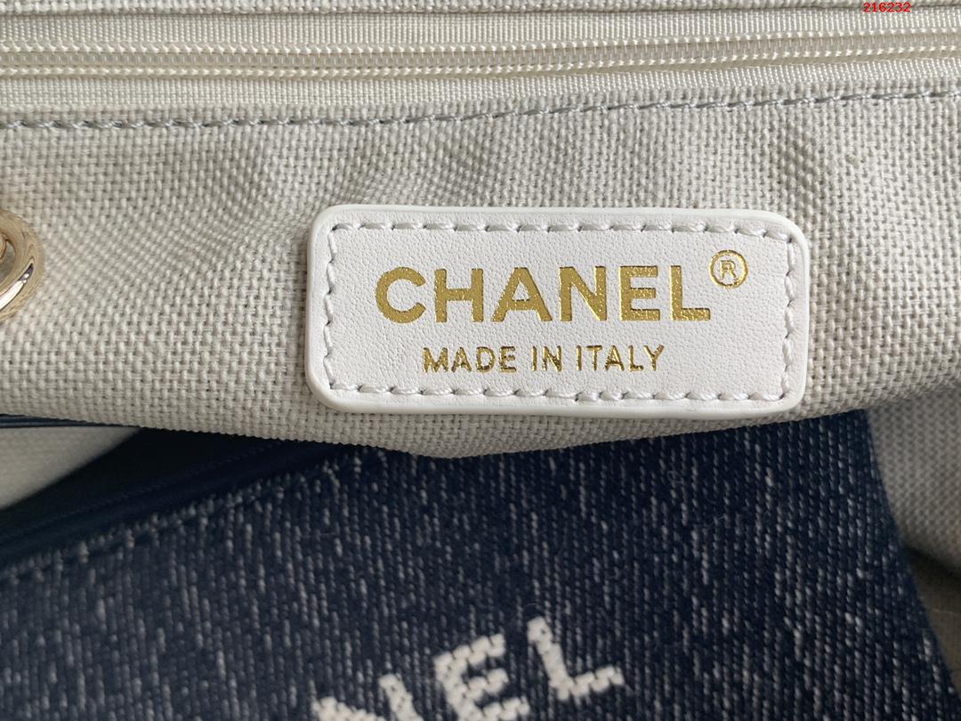 CHANEL：型号：AS66941# ：尺寸：38X32X18Cm：2022新色母子沙滩牛仔帆布包