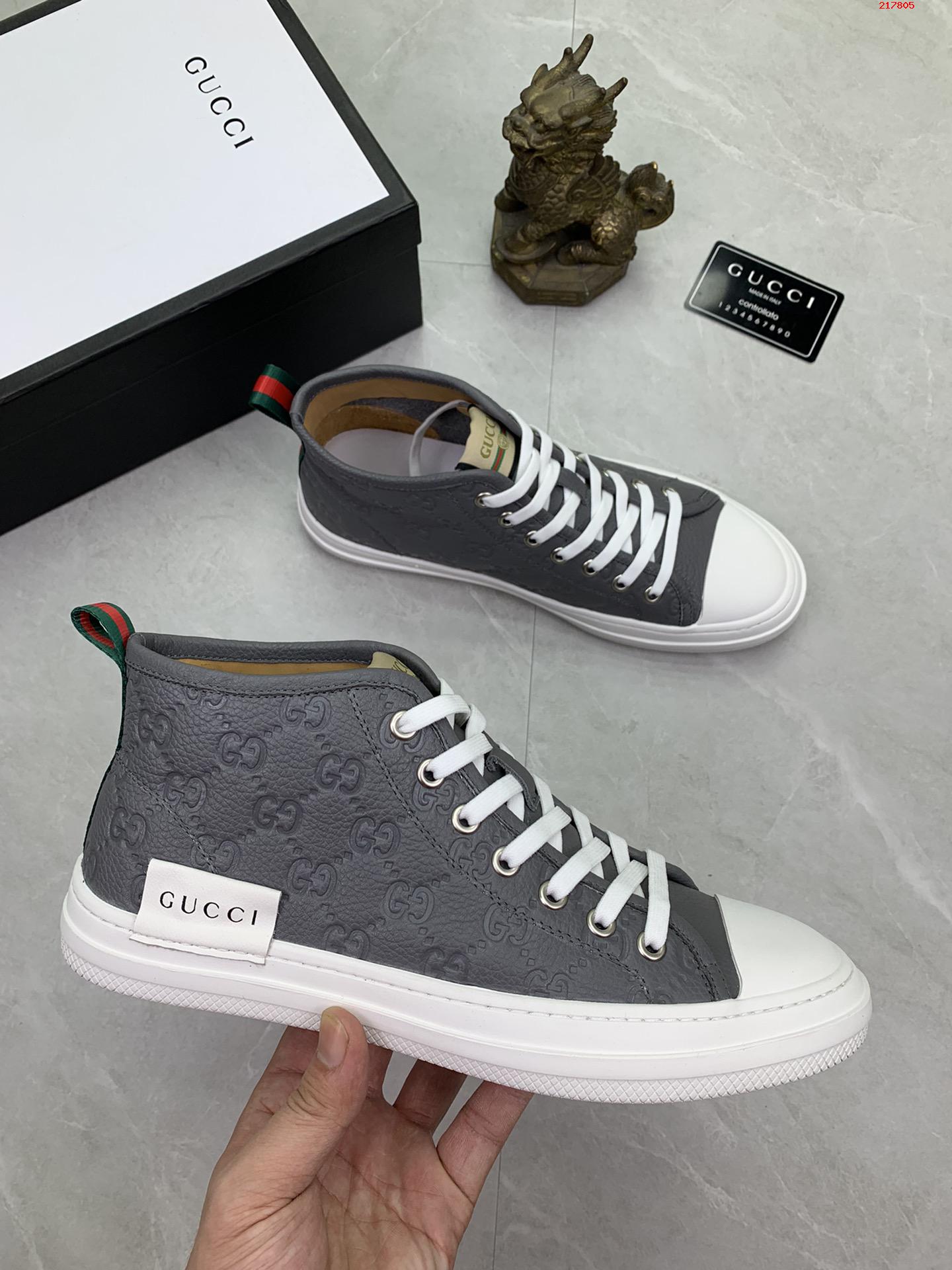 牛里   古驰 GUCCI 经典时尚高帮男鞋 专柜同步