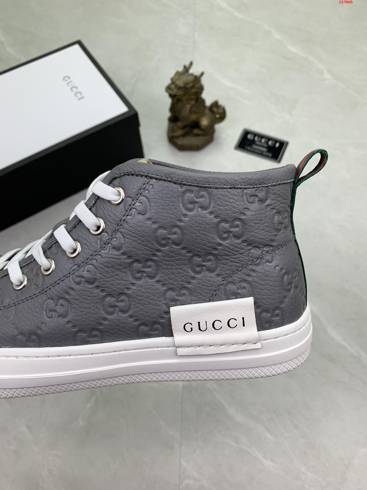 牛里   古驰 GUCCI 经典时尚高帮男鞋 专柜同步