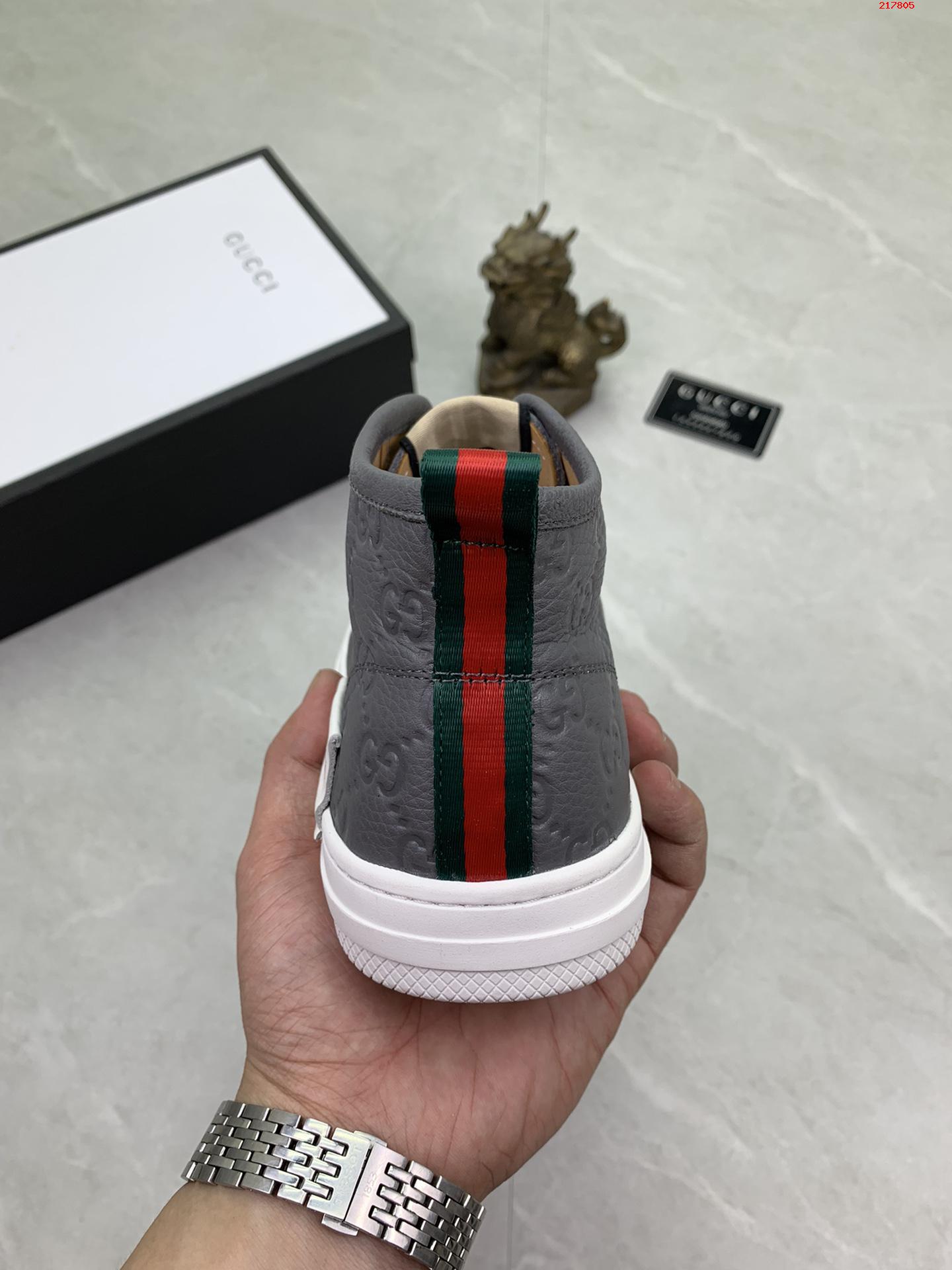 牛里   古驰 GUCCI 经典时尚高帮男鞋 专柜同步