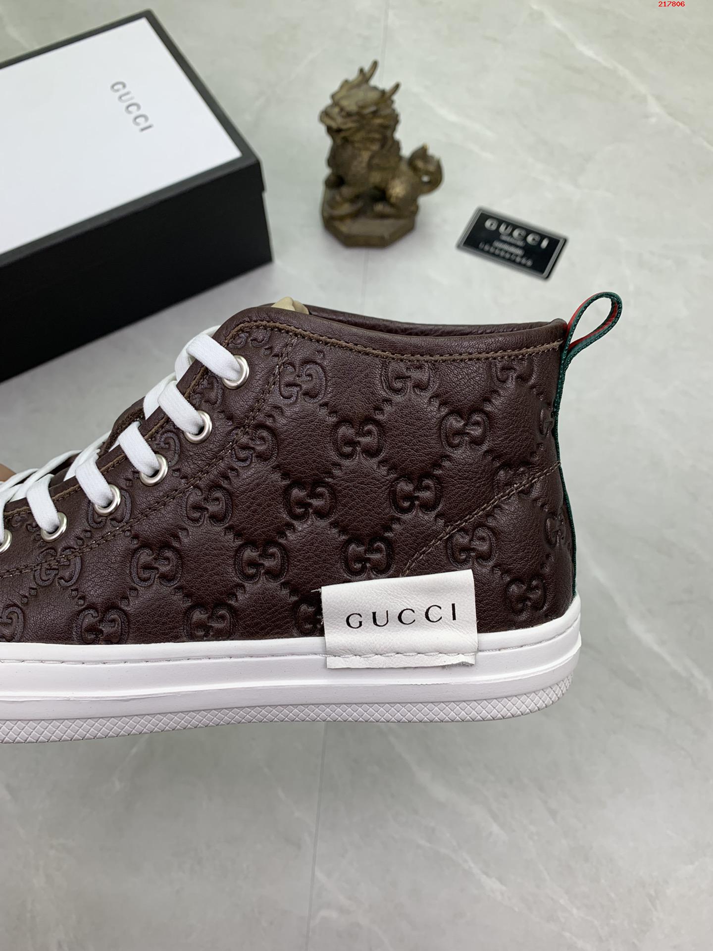 牛里   古驰 GUCCI 经典时尚高帮男鞋 专柜同步