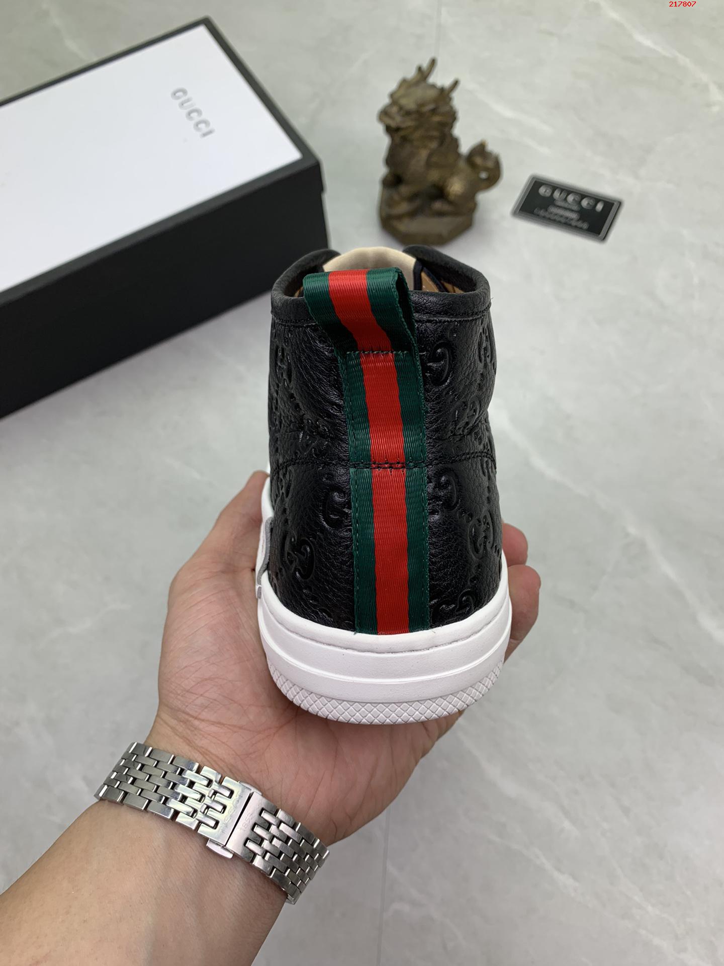 牛里  古驰 GUCCI 经典时尚高帮男鞋 专柜同步