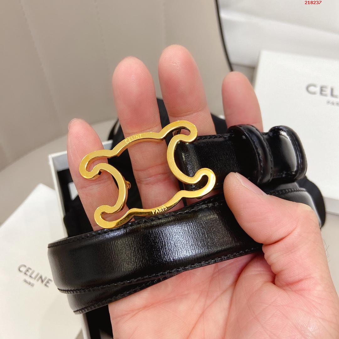 赛琳Celine  新款凯旋门logo   女士腰带 宽度2.5cm