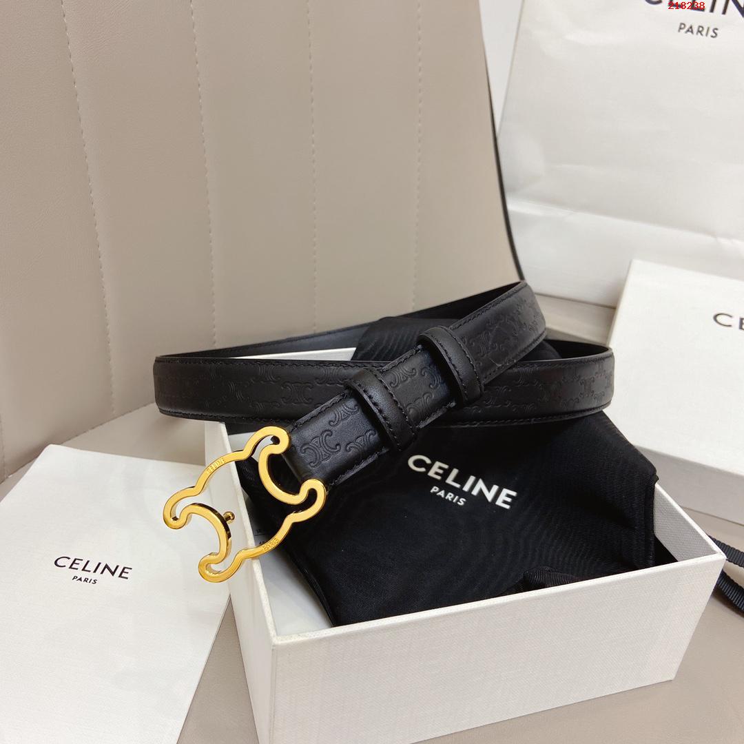 赛琳Celine  新款凯旋门logo   女士腰带 宽度2.5cm