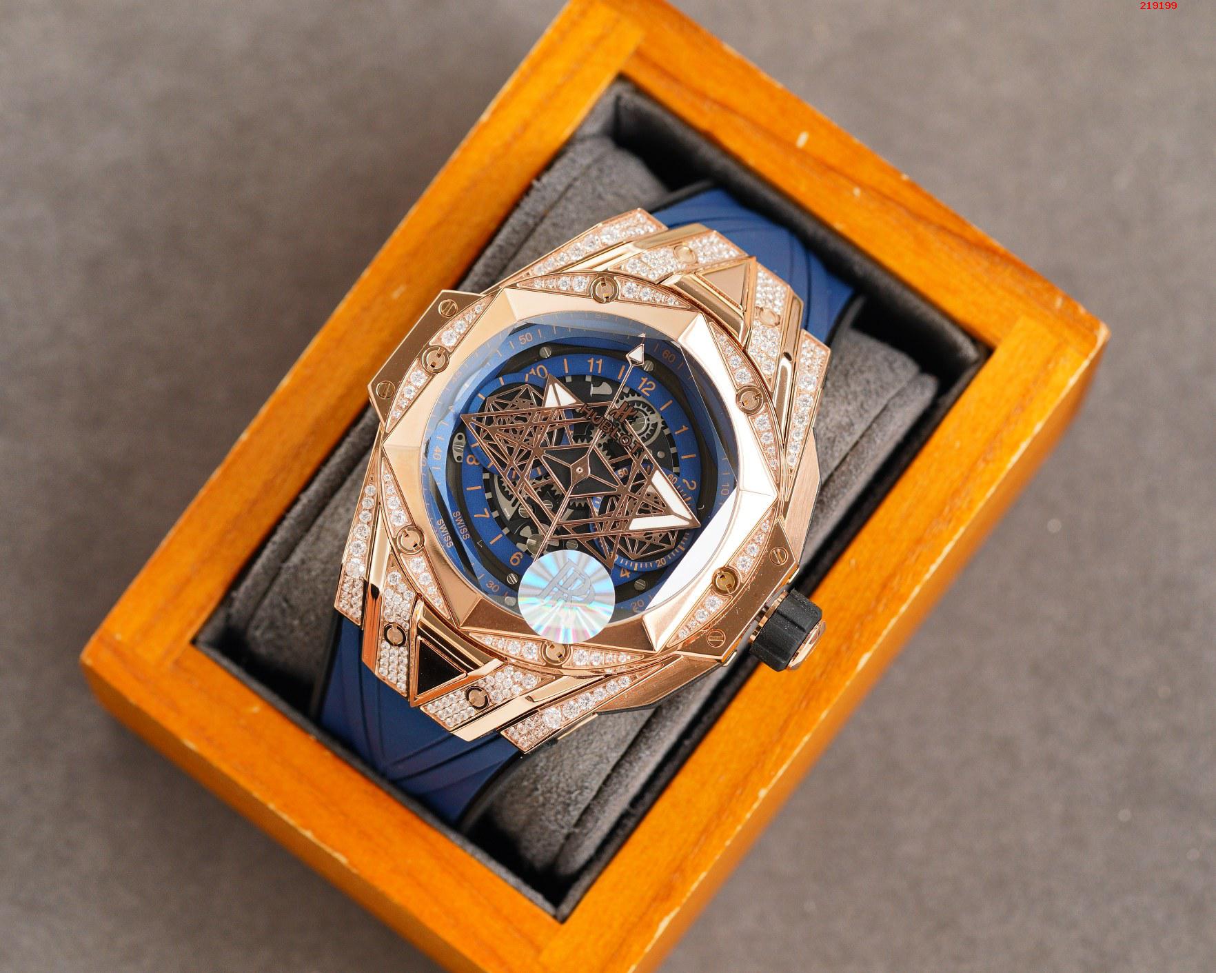 R厂出品 Hublot 宇舶 全新Big Bang Sang Bleu II 刺青腕表  