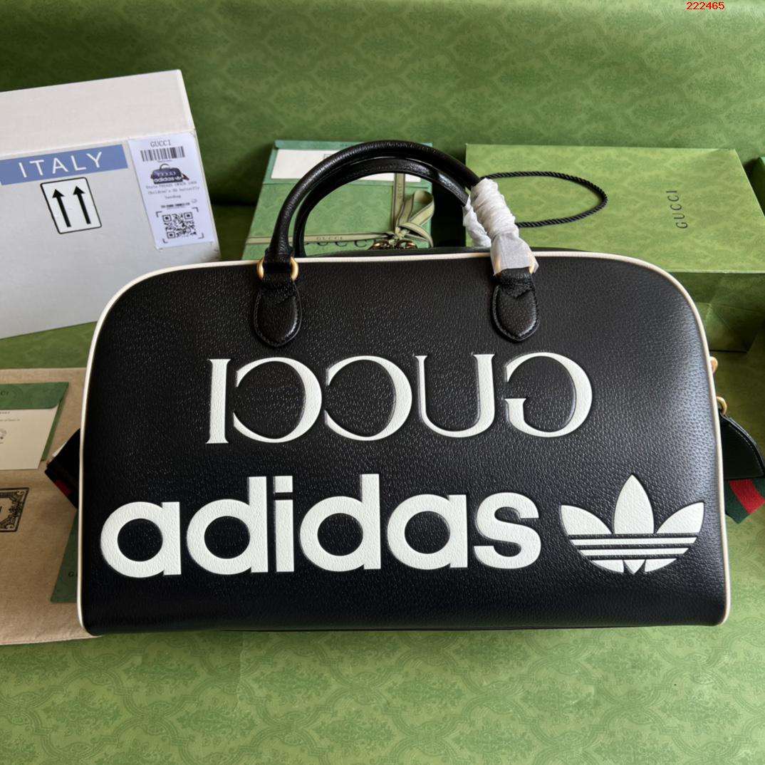 。‼️《配全套原厂绿色礼品袋》‼️adidas x Gucci联名系列大号旅行包