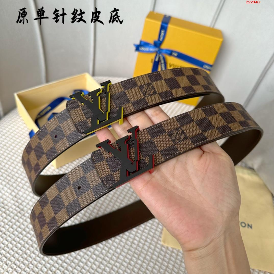 -LV 路易威登 最新22款 宽40MM 经典咖格