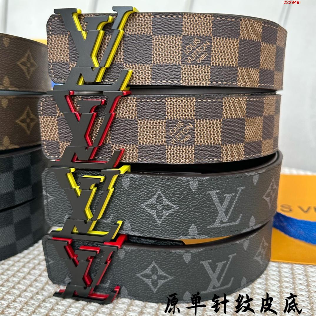 -LV 路易威登 最新22款 宽40MM 经典咖格