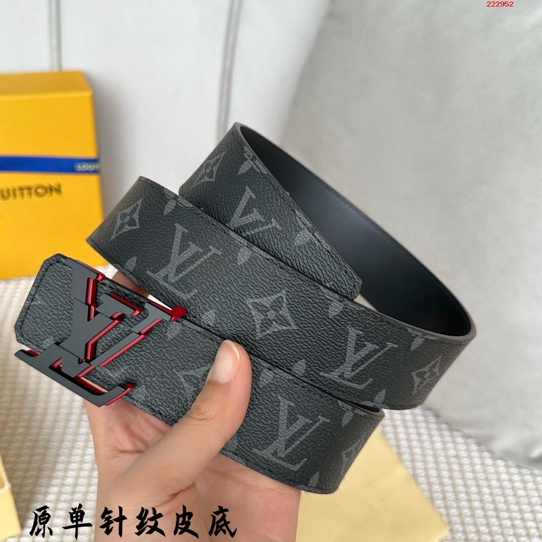 -LV 路易威登 最新22款 宽40MM 经典黑花