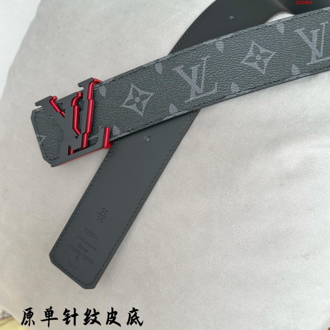 -LV 路易威登 最新22款 宽40MM 经典黑花