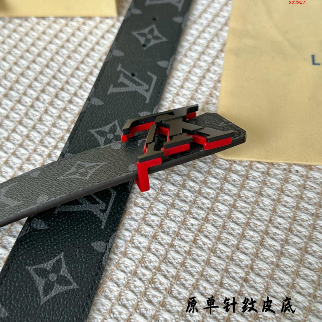 -LV 路易威登 最新22款 宽40MM 经典黑花