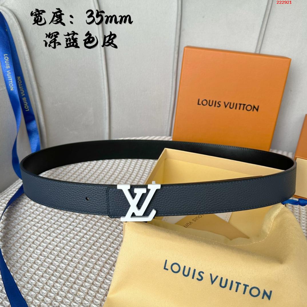 -LV 路易威登  35mm 经典荔枝纹配进口小牛皮底皮