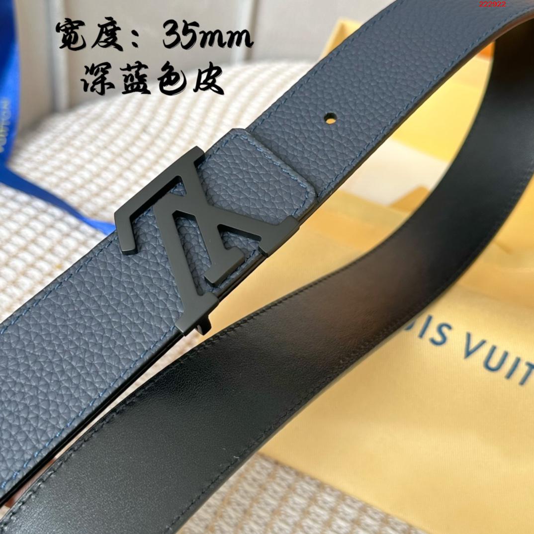 -LV 路易威登  35mm 经典荔枝纹配进口小牛皮底皮