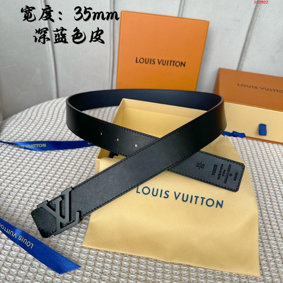 -LV 路易威登  35mm 经典荔枝纹配进口小牛皮底皮