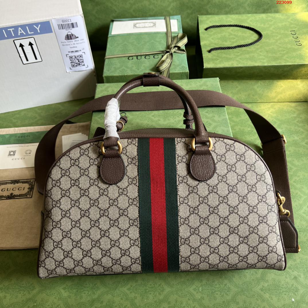    配全套原厂绿色礼品袋 Gucci Savoy系列中号保龄球包 型号 723309