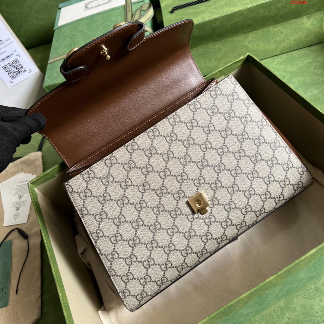    配全套原厂绿盒包装  Gucci Horsebit 1955系列中号手袋 型号 702049 