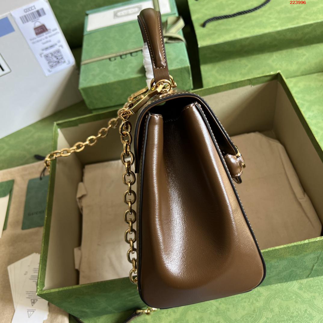    配全套原厂绿盒包装  Gucci Horsebit 1955系列中号手袋 型号 702049 