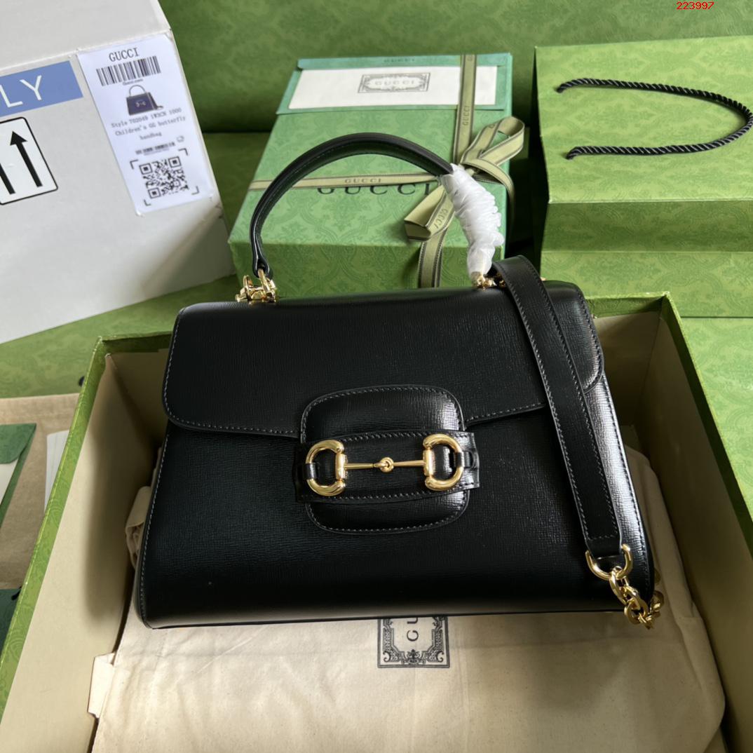    配全套原厂绿盒包装  Gucci Horsebit 1955系列中号手袋 型号 702049 