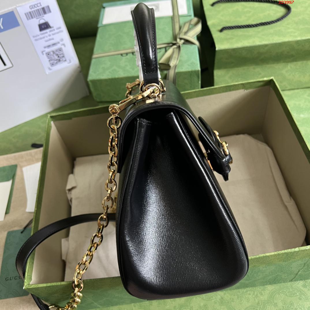    配全套原厂绿盒包装  Gucci Horsebit 1955系列中号手袋 型号 702049 