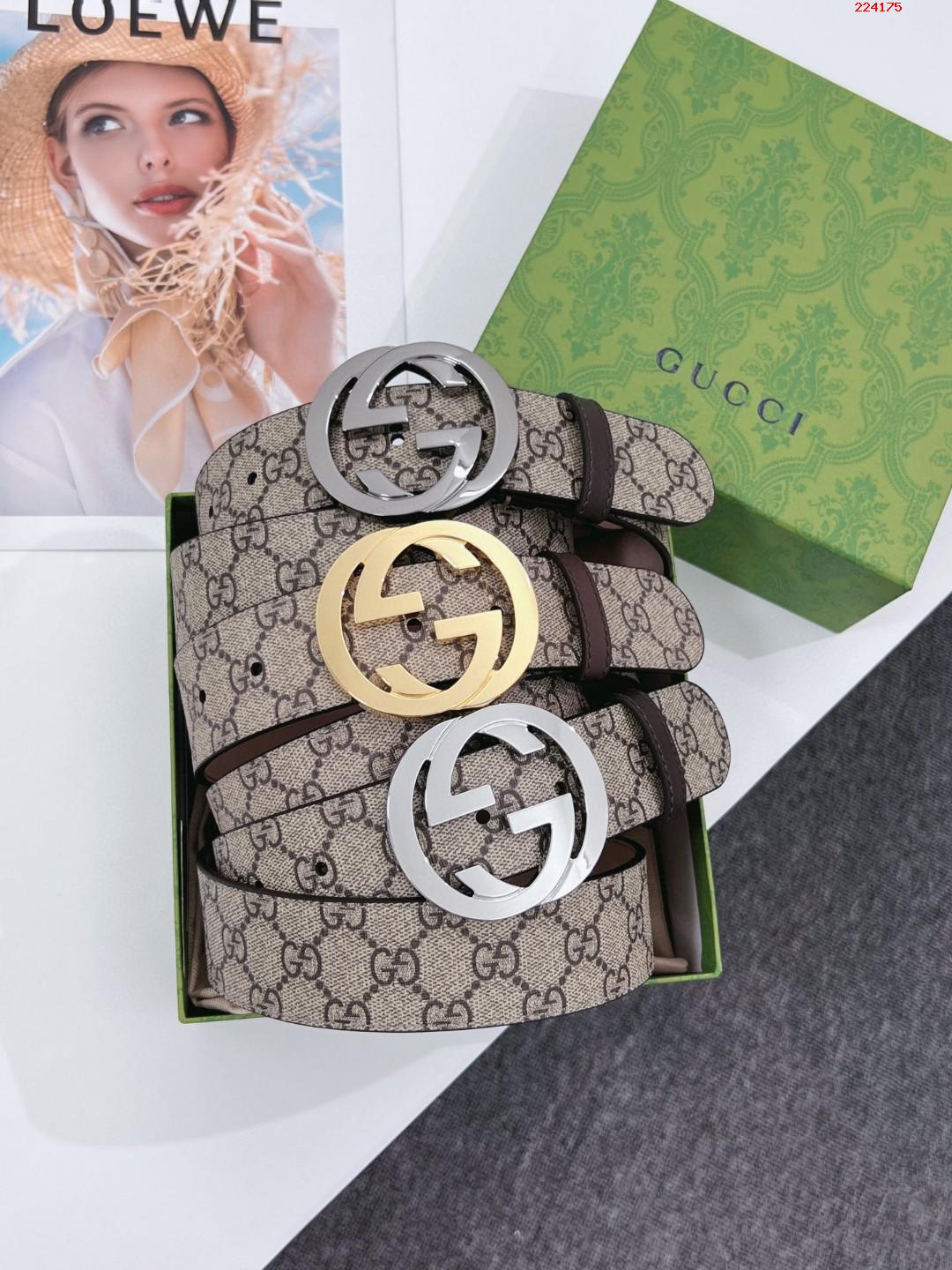 Gucci 古驰 全套包装 专柜经典款 宽度38mm 